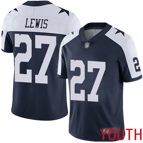Youth Dallas Cowboys Limited Navy Blue Jourdan Lewis Alternate #27 Vapor Untouchable Throwback NFL Jersey